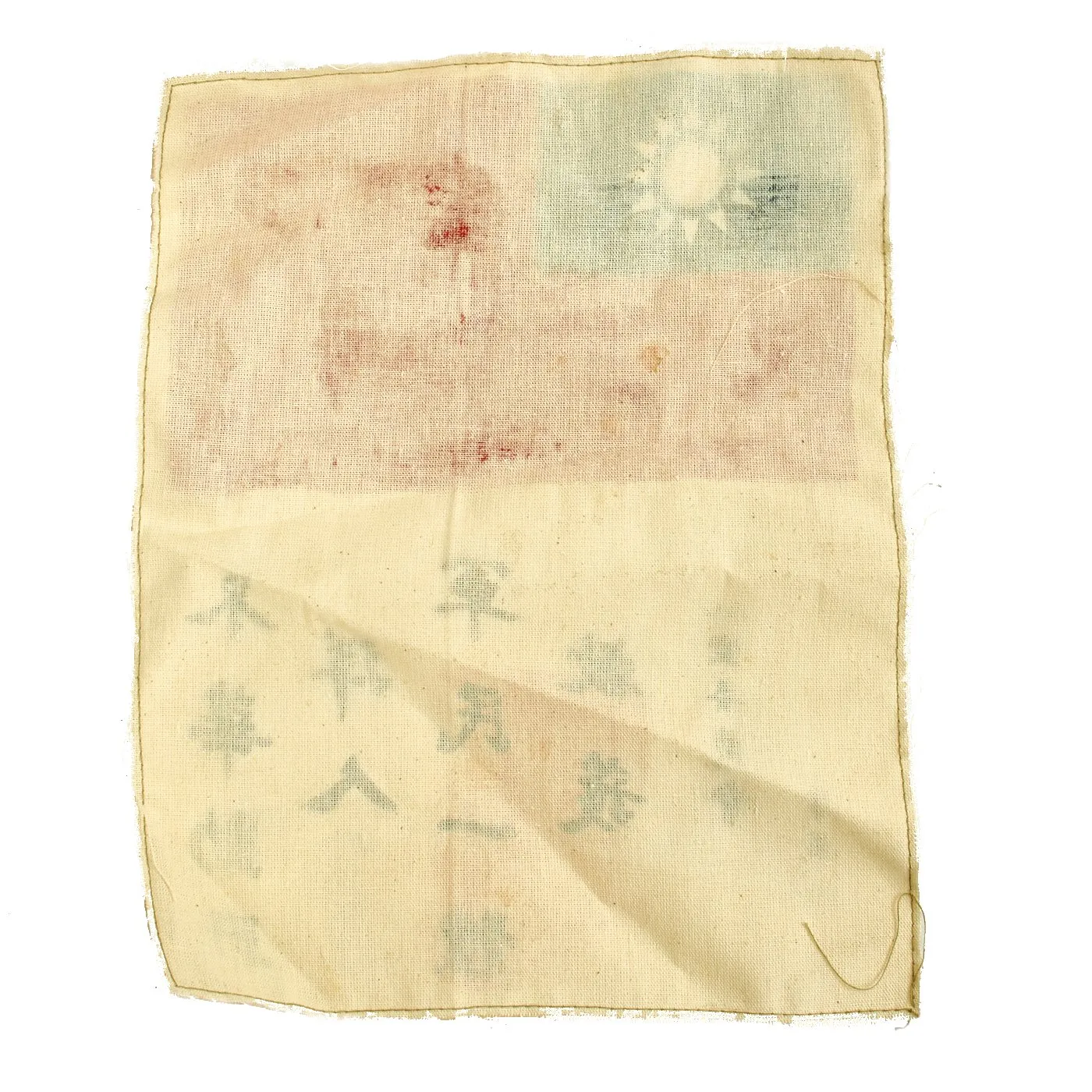 Original U.S. WWII USAAF Pacific Theater CBI Blood Chit and Flying Tigers Patches Set
