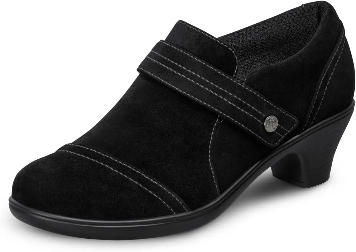 Orthofeet Women's Orthopedic Leather Eva Wedge Shoe for Foot Pain Relief