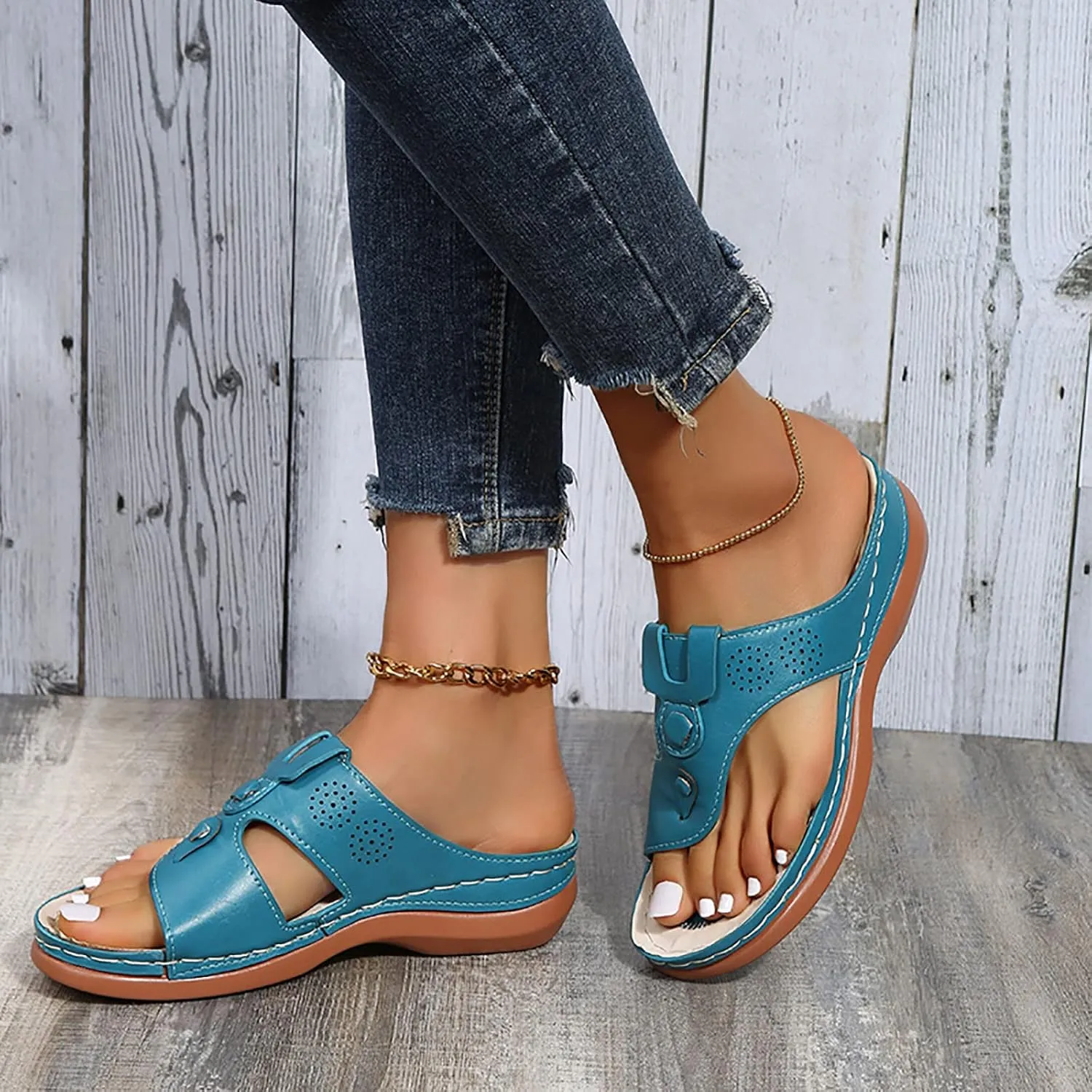 Orthopedic Shoes for Women Casual Dress Sandals for Women 2024 Trendy Summer Sandals Women 2024 Comfy Flip Flops for Women Walking Orthopedic Flip Flops for Women Womens Sandals Size 7.5