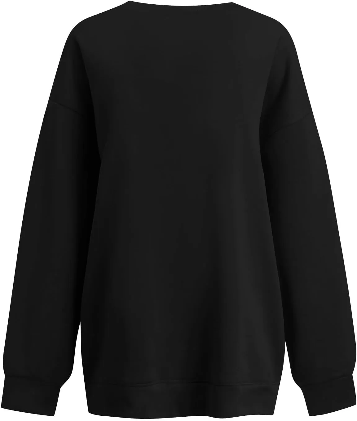 Oversized V Neck Sweatshirt Women Casual Workout Fleece Pullover Sweaters Cute Teen Long Sleeve Sweat Shirts Y2k Tops