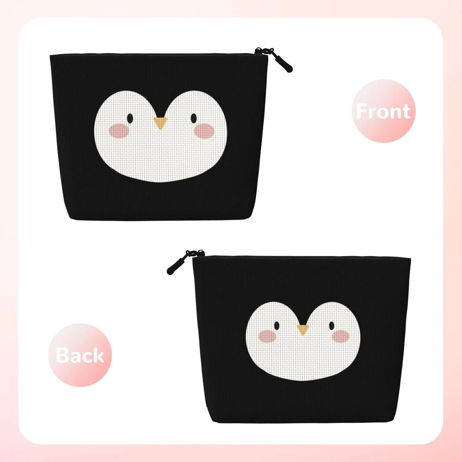 penguin gifts,penguin purse,cute makeup bag,funny purse,Makeup Bag Organizer,Large Capacity Travel Cosmetic Bag,Toiletry Bag