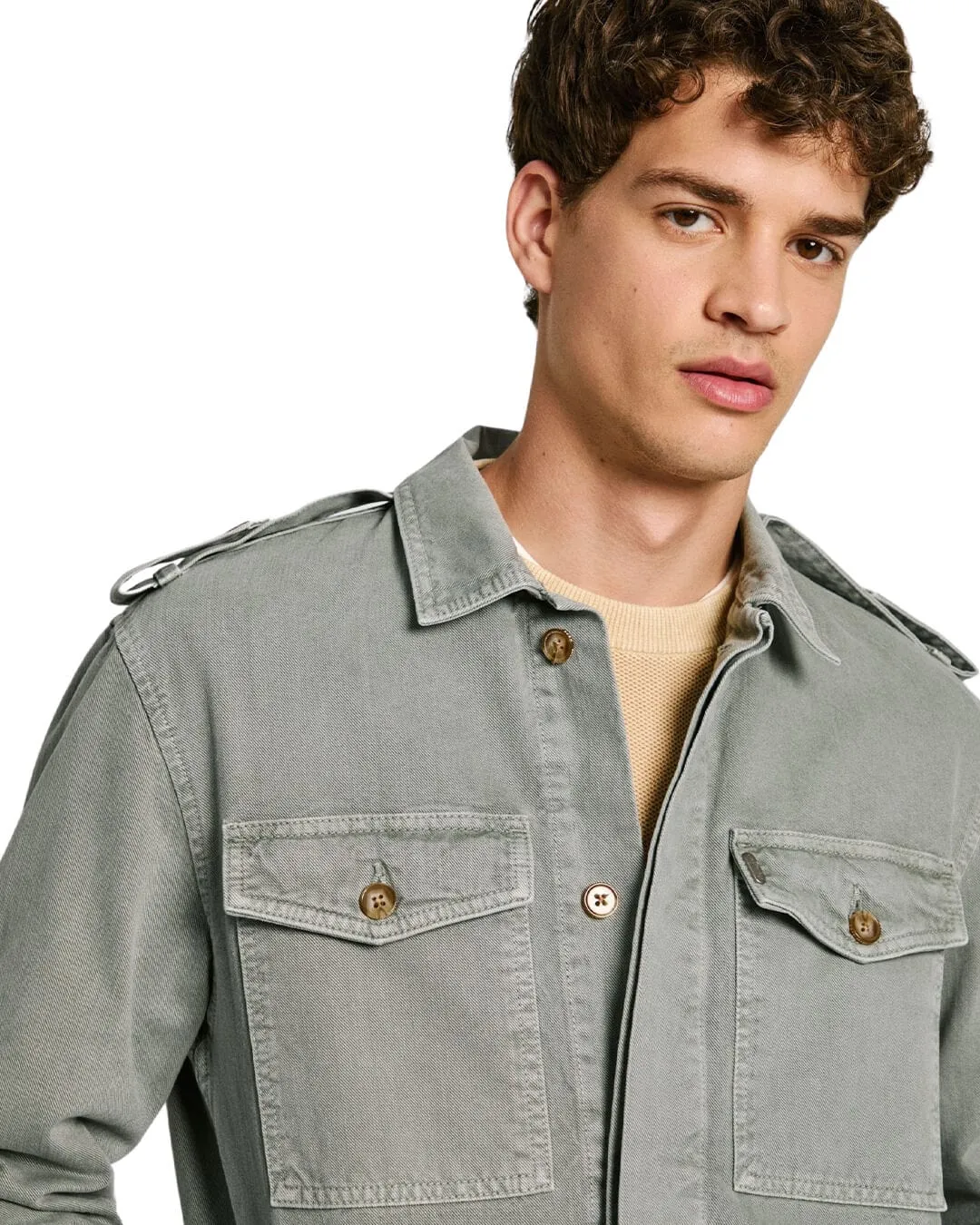 Pepe Jeans Green Eaton Colour Field Jacket