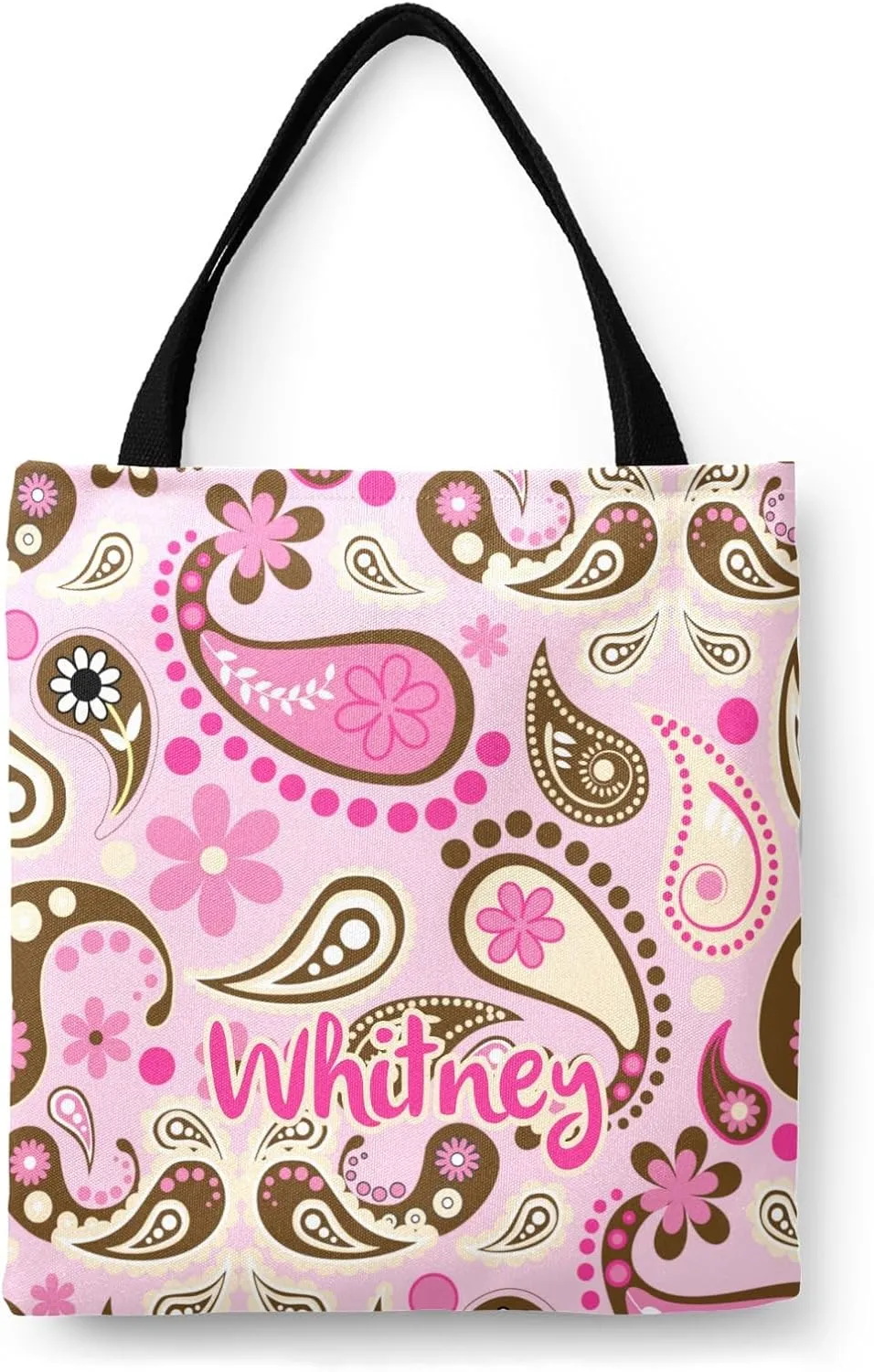 Personalized Customized Large Commuter Bag,Shopping Bag,Handheld Canvas for Adults,Gift Bag, Birthday,Christmas