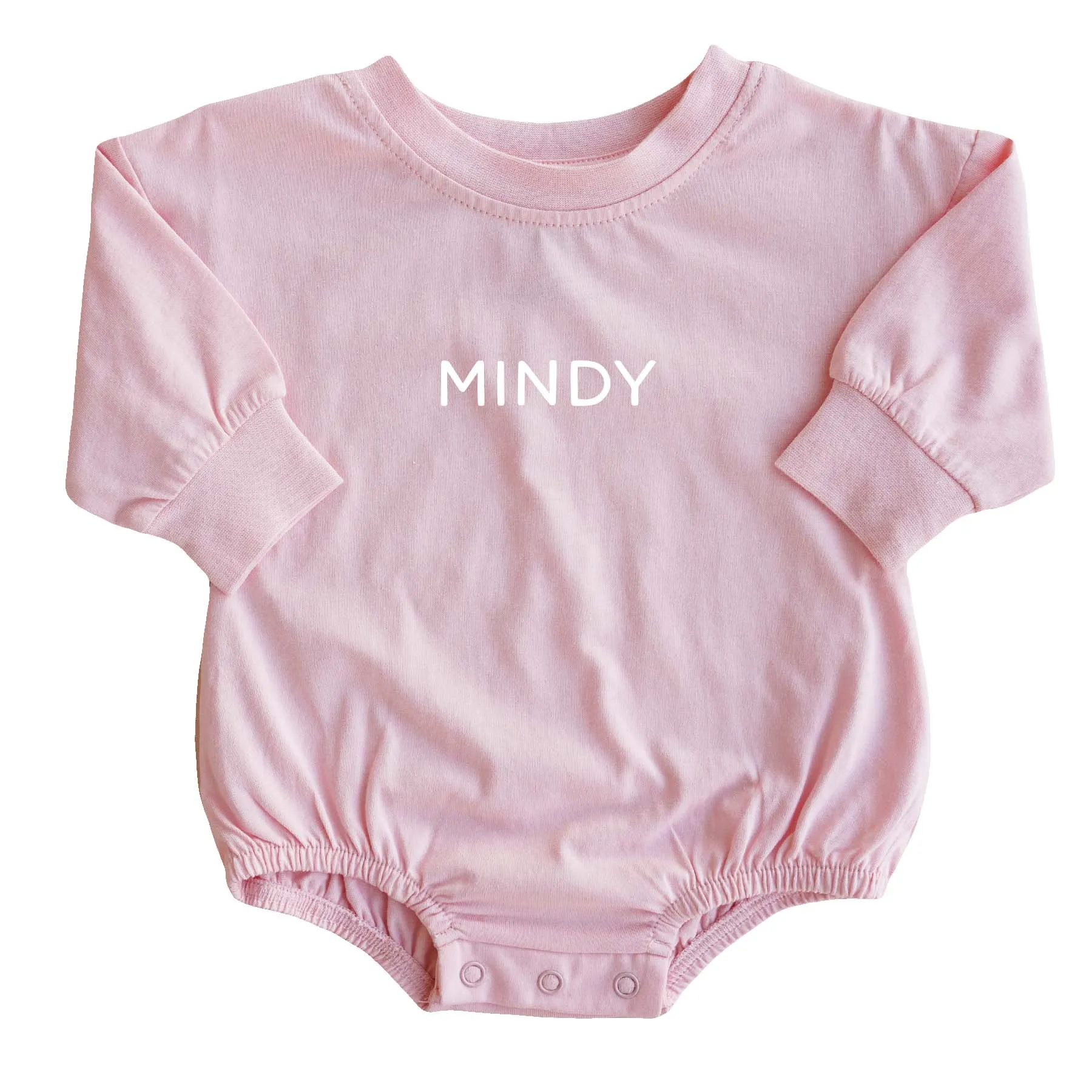 Personalized Long Sleeve Bubble Romper | Spring