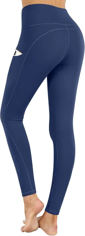 PHISOCKAT High Waist Yoga Pants Women with Pockets, Leggings for Women Tummy Control, Workout Leggings
