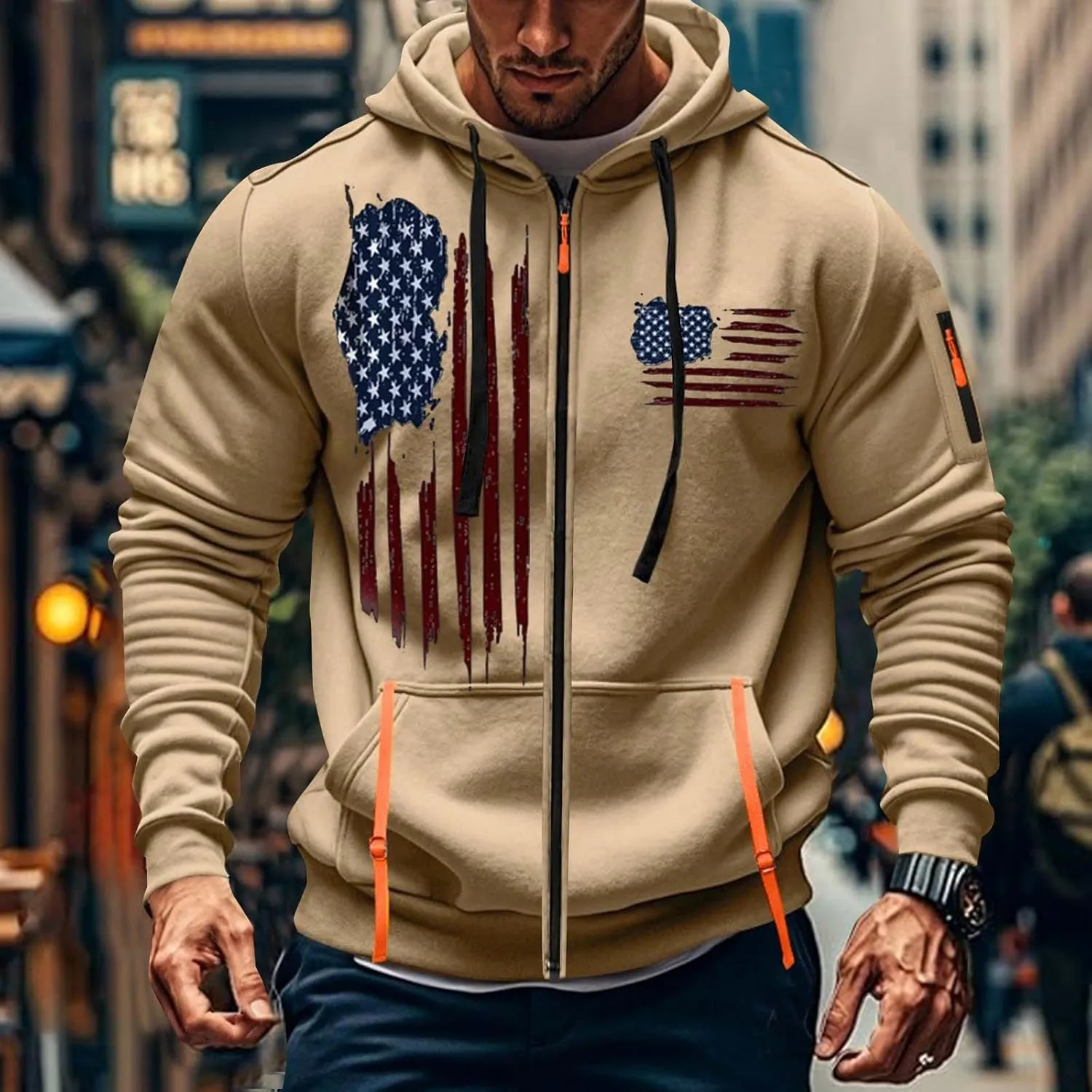 Quarter-Zip Fleece Sweatshirt Zipper Long Sleeved Hoodie Men Sweatshirt Sweatshirts Men Mens Hoodie Men Hoodies Mens