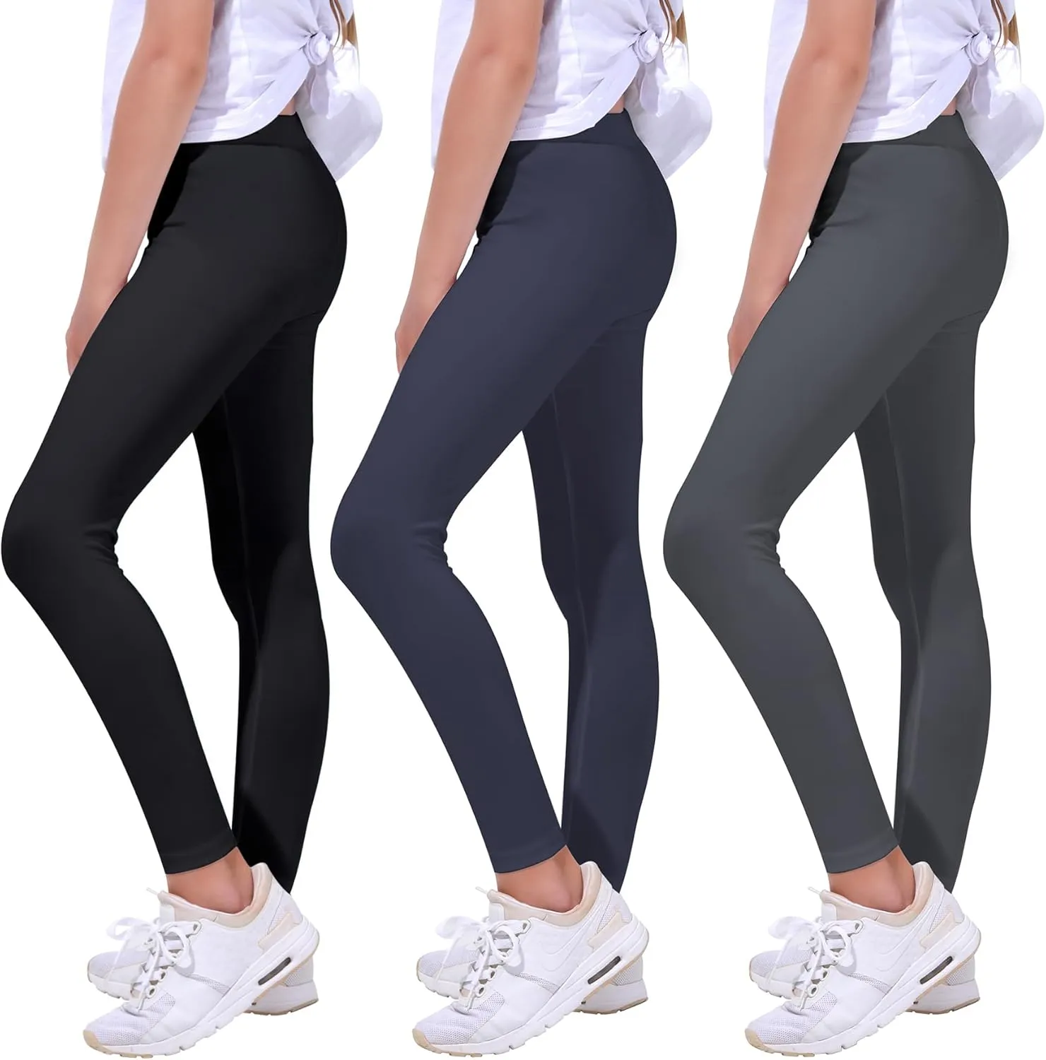 Quedoris Girls Printed Leggings Yoga Pants Multipack Leggings for Kids in 3t to 13 Years