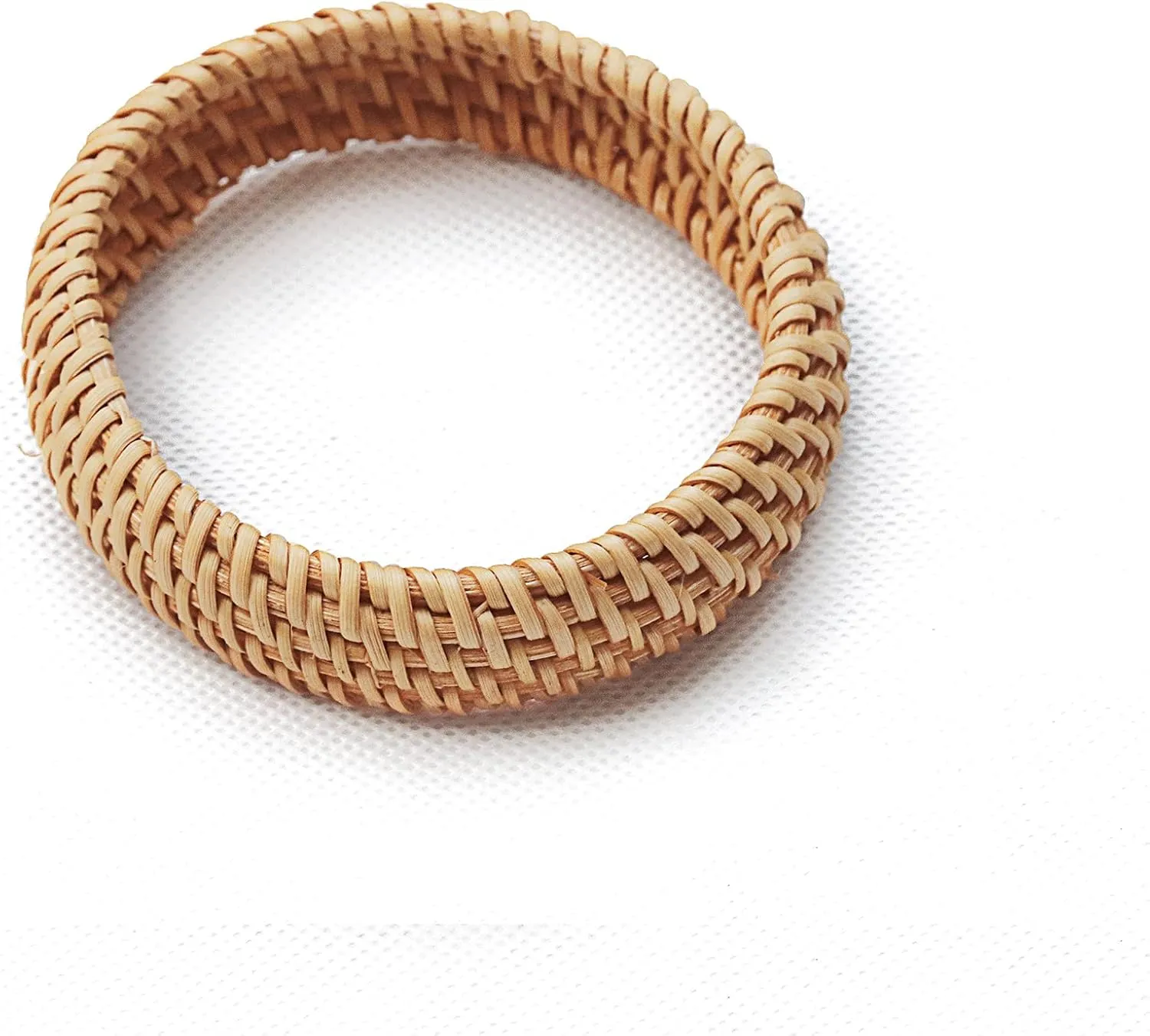 Rattan Bracelet Handmade Lightweight Straw Wicker Braid Woven Bangle Bracelet Ethnic Natural Rattan Bracelet Summer Chunky Bangle Bracelet for Women Girls