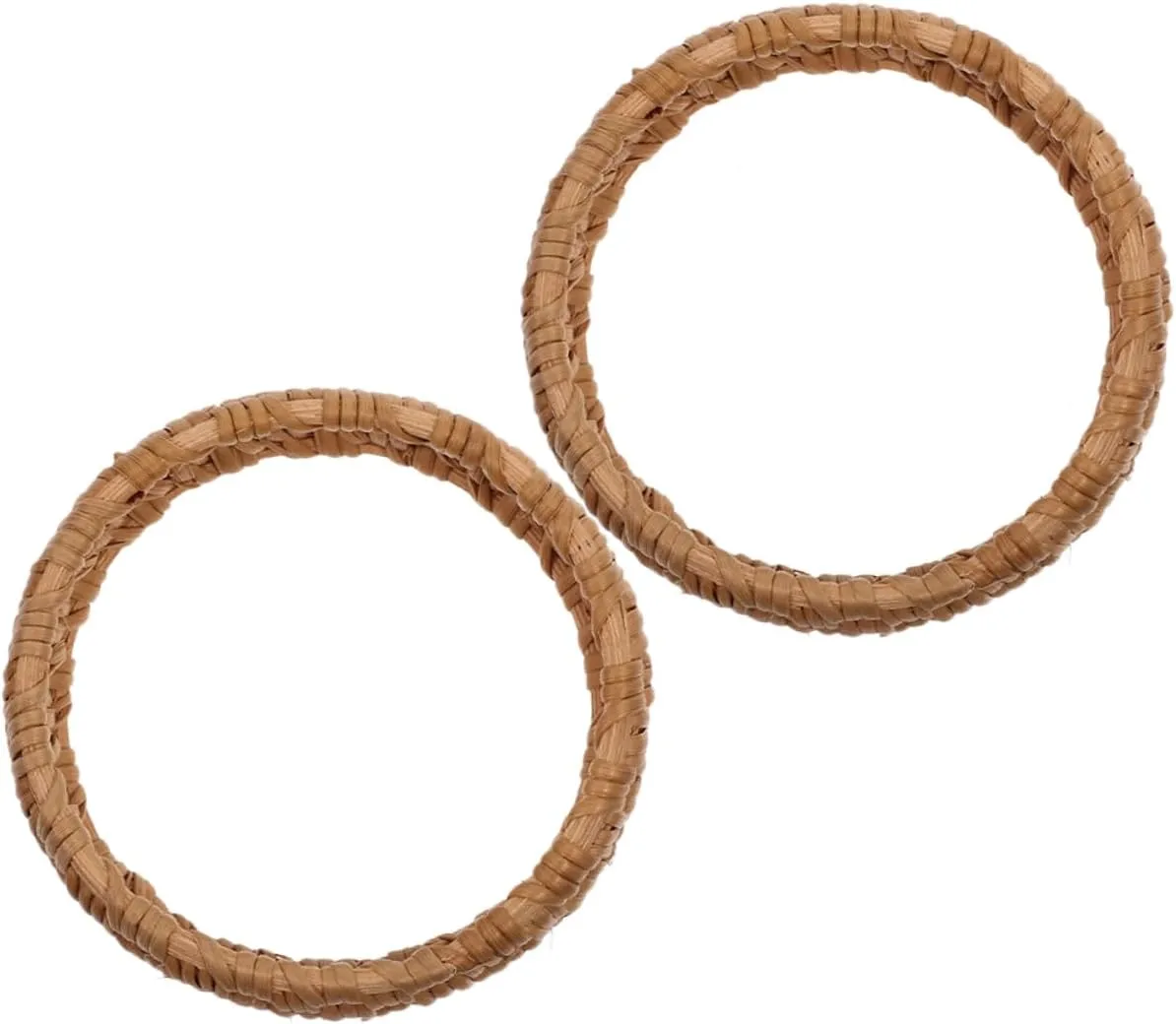 Rattan Craft Jewelry Bracelet Bangle Lightweight Handmade Woven Wristband for Women
