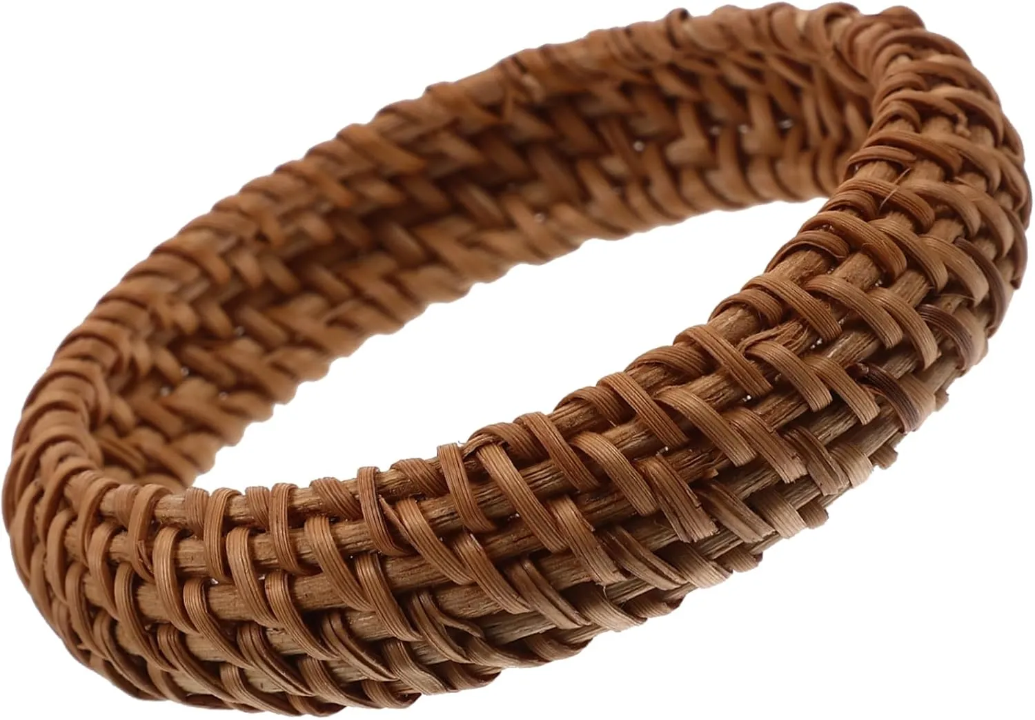 Rattan Woven Bangle Bracelet for Women Vintage Bohemia Style Wrist Bangle Comfortable and Chic Design