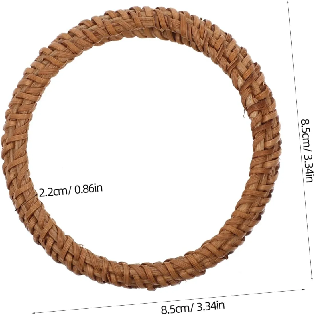 Rattan Woven Bangle Bracelet for Women Vintage Bohemia Style Wrist Bangle Comfortable and Chic Design