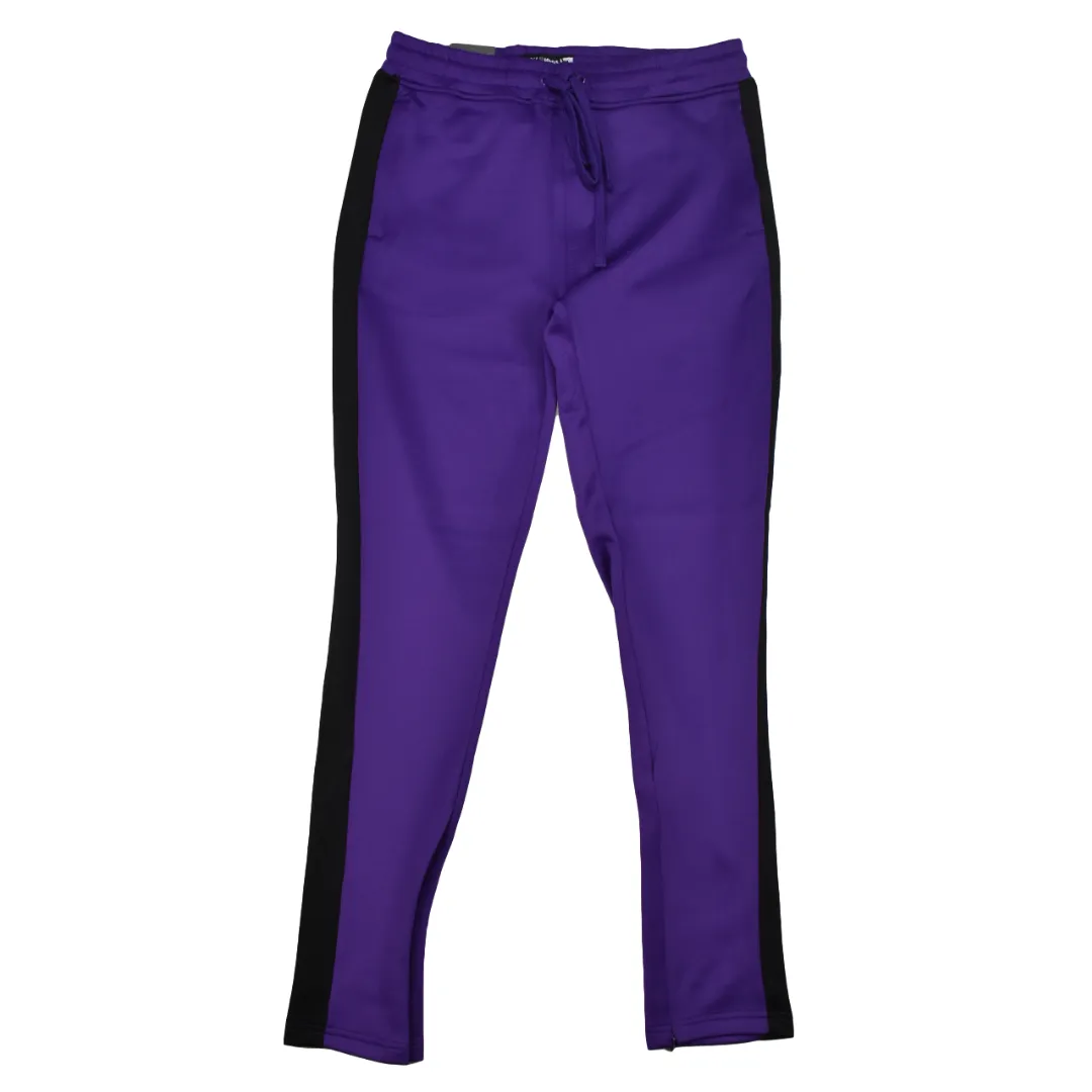 REBEL MINDS TRACK PANTS PURPLE/BLACK