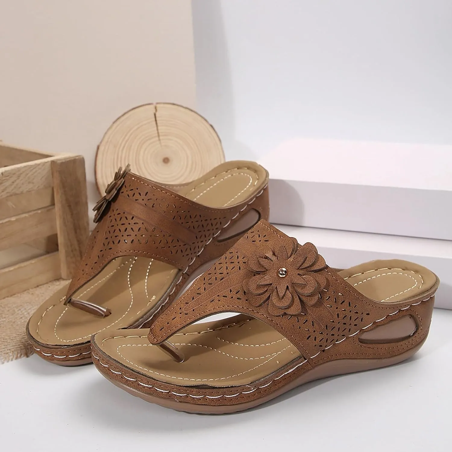 Sandals Wedge for Women Low Wedge Sandals for Women Beach Summer Shoes for Womens 2025 Womens Sandal Comfortable