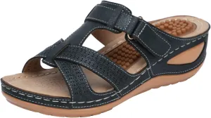 SBGMoSJ Orthopedic Sandals Women Wide Width Women Shoes Dressy Comfortable Sandals Black Wedges for Women Dressy Comfortable Women's Sandals Orthopedic Shoes Plantar Fasciitis Sandals Women Summer
