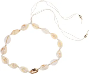Shells Jewelry Natural Shells Hand-Woven Adjustable Bracelets Necklace Hawaiian Beach Foot Casual Jewelry Birthday