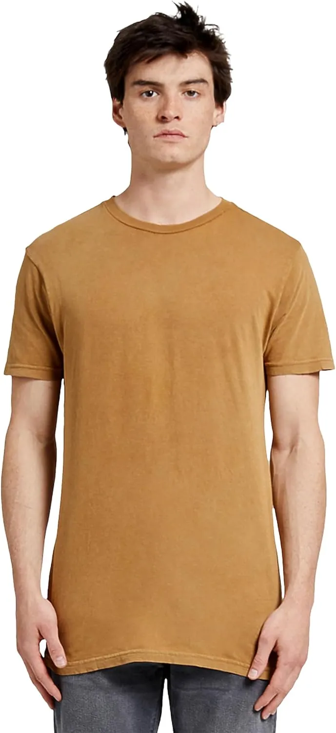 ShirtBANC Mens Faded Vintage T Shirts Mineral Wash Distressed Hipster Shirt