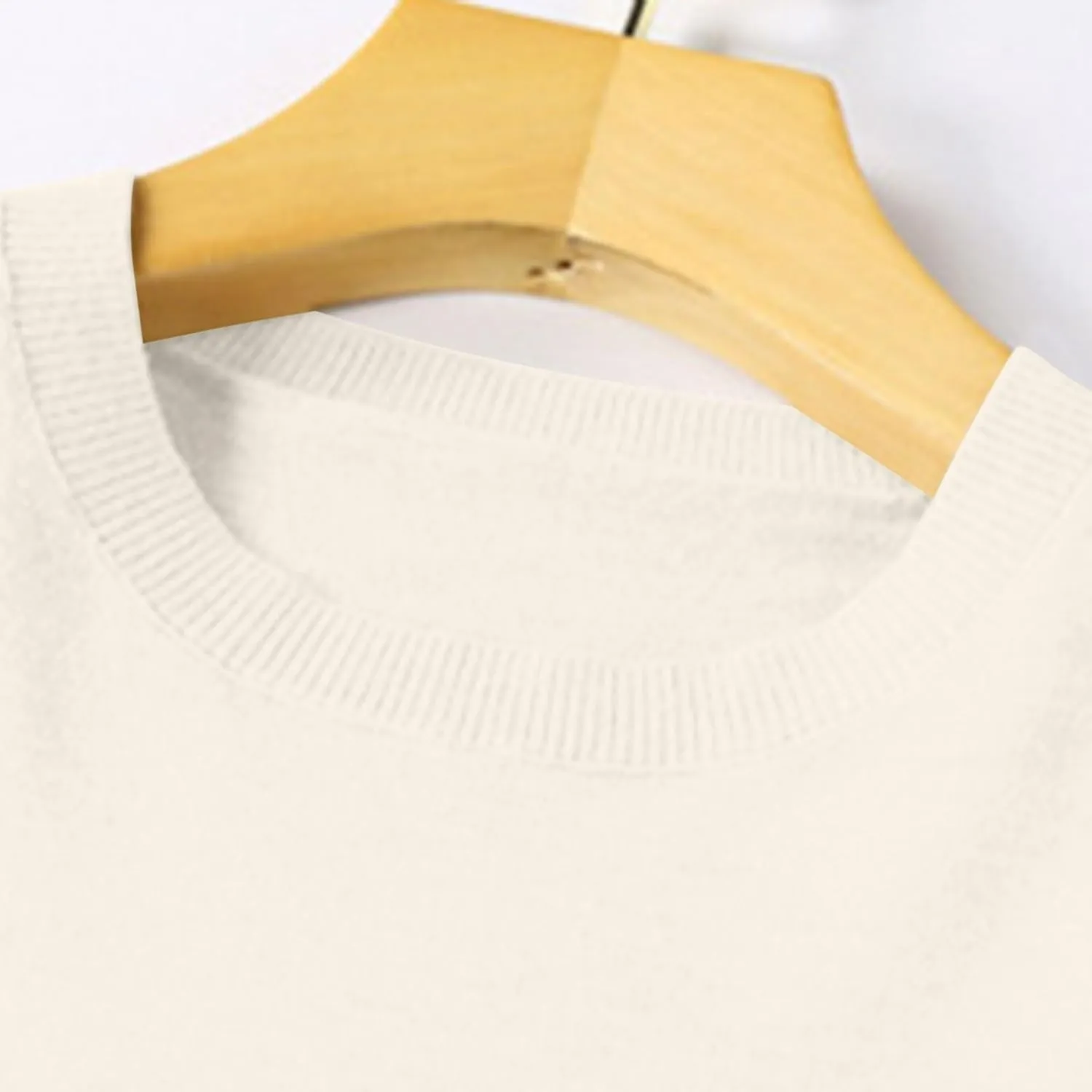 Shirts for Women Long Sleeve Crewneck Sweater Tops Winter Trendy Loose Casual Solid Color Pullover Basic Blouse