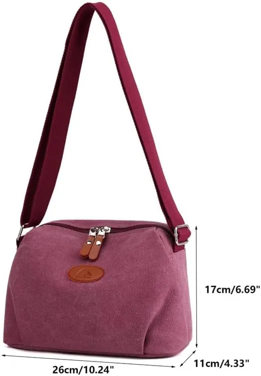 Shoulder Handbags Large Crossbody Bags for Women Ladies Briefcase Purse Work Travel Daily Bags with Adjustable Strap Purple
