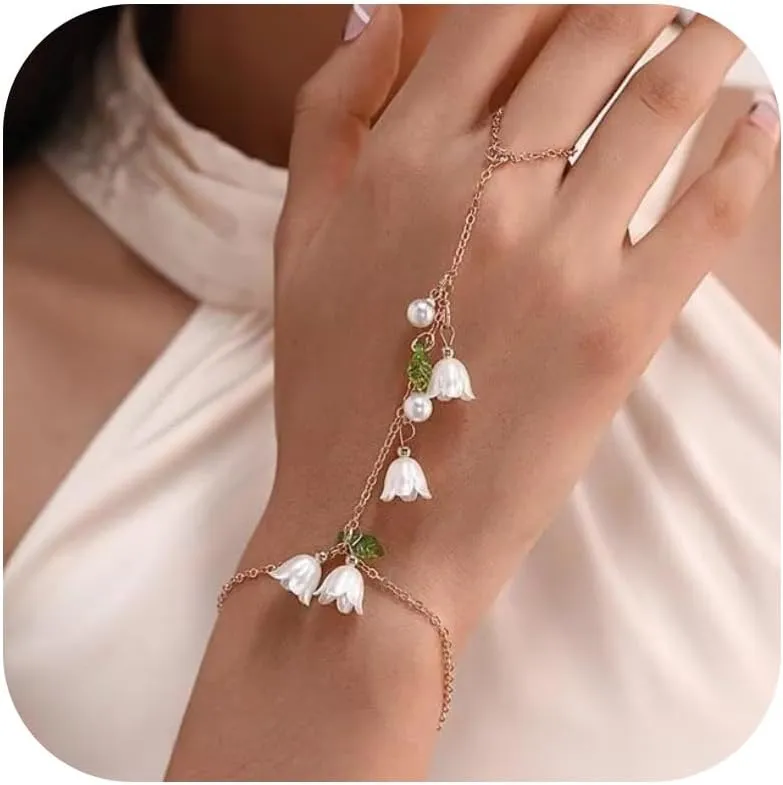 Sparkling Rhinestone Jewelry - Hand Chain & Bracelet - Women's Tennis Bracelet - Wedding Party Style