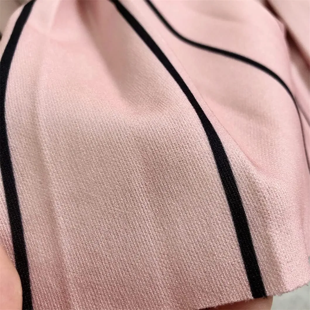 Spring Women Long Midi Skirt Gradient Color Korean Casual Style Pleated Skirts