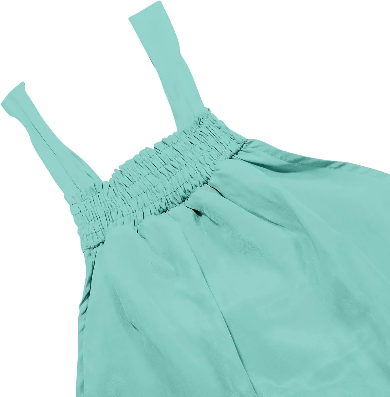 Summer Dresses for Women 2024 Halter Tie Back Loose Flowy Ruffle Tiered Maxi Dress Beach Swing Long Dress Sundress