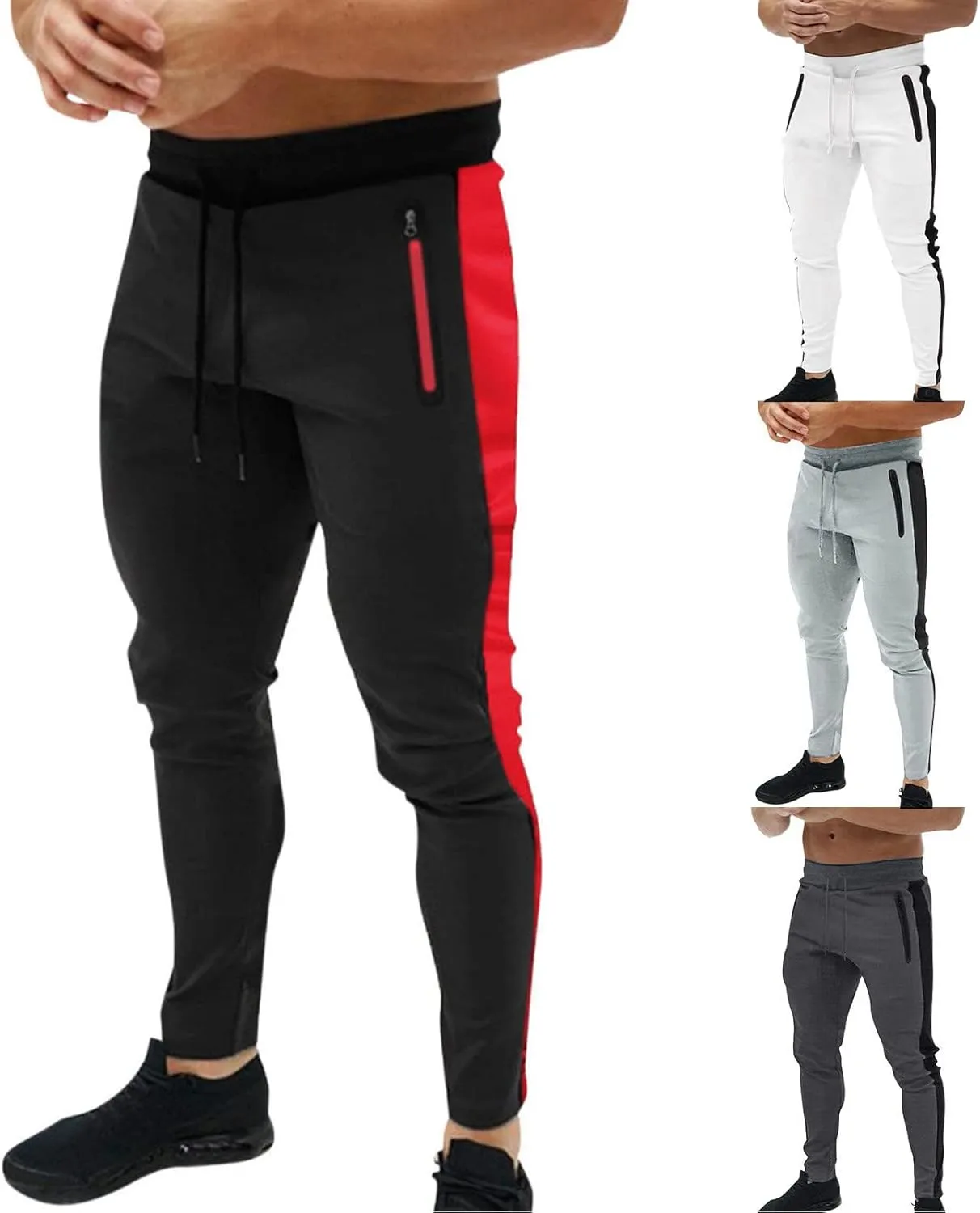Sweatpants for Men Big and Tall Casual Mens Gifts Cargo Pants Hiking Workout Joggers Long Trousers Light Jogger Pants