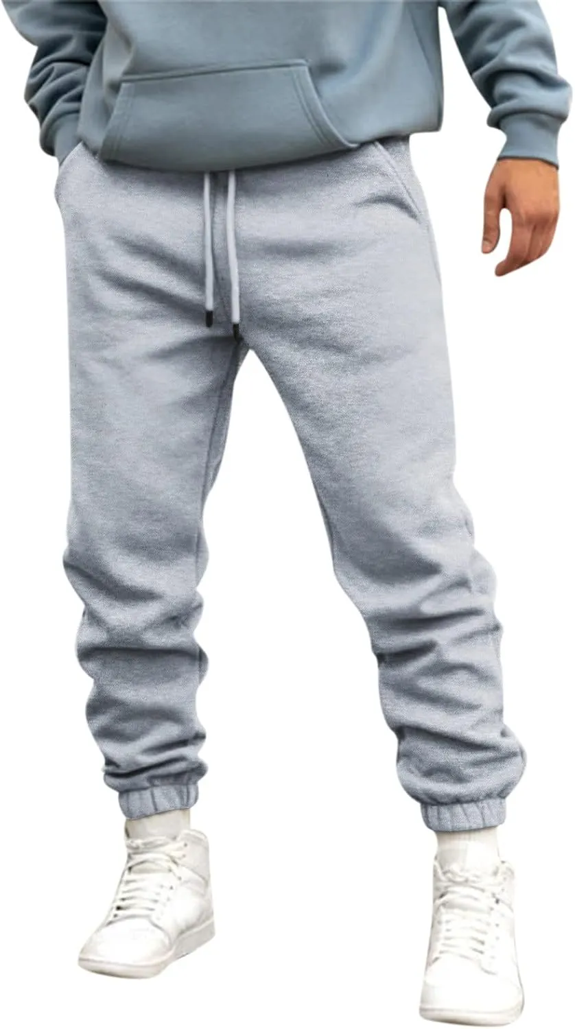 Sweatpants for Men with Pockets Lightweight Men's Cargo Pants Mens Work Pants Hiking Trouser Relaxed Fit Sport Jogger