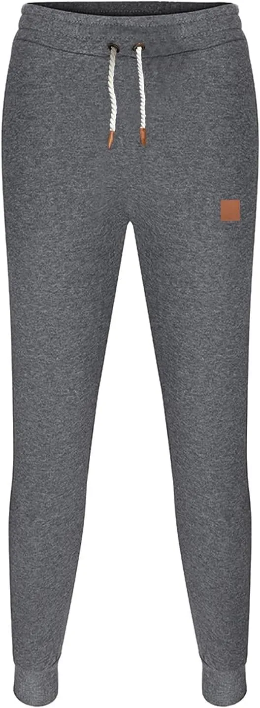 Sweatpants for Men with Pockets Pants Fitness Sports Trousers Men's Cargo Pants Big and Tall Men's Elastic Waist Work