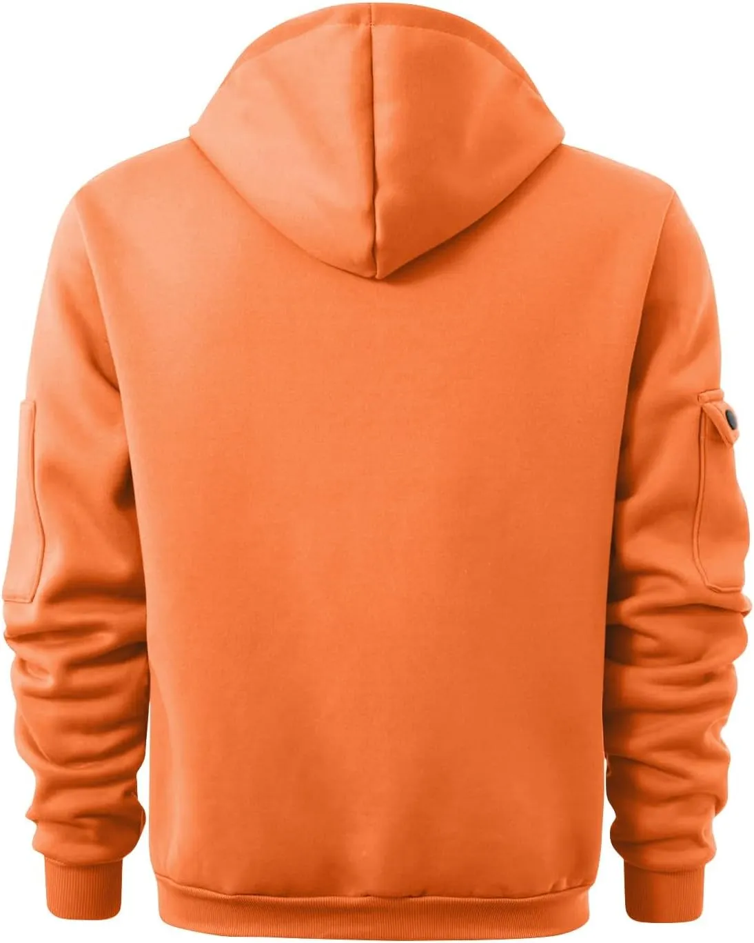 Sweatshirt Mens 1/4 Zip Vintage Basic Military Drawstring Mens Sweatshirt Lightweight Comfort Hoodie with Pockets