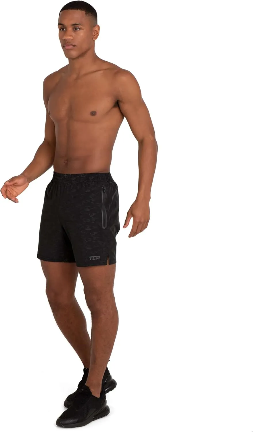 TCA Elite Tech Gym Shorts Men Athletic Shorts Workout Running Shorts for Men with Zip Pockets