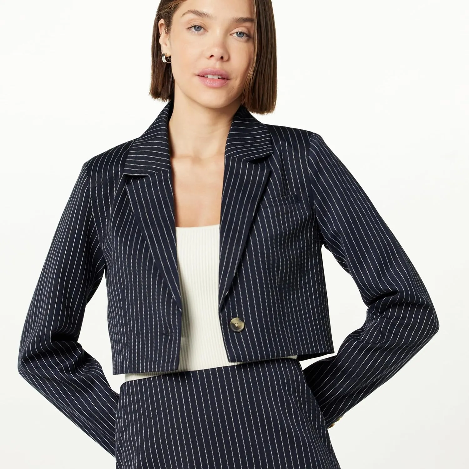 The Drop Women's Reims Cropped Blazer