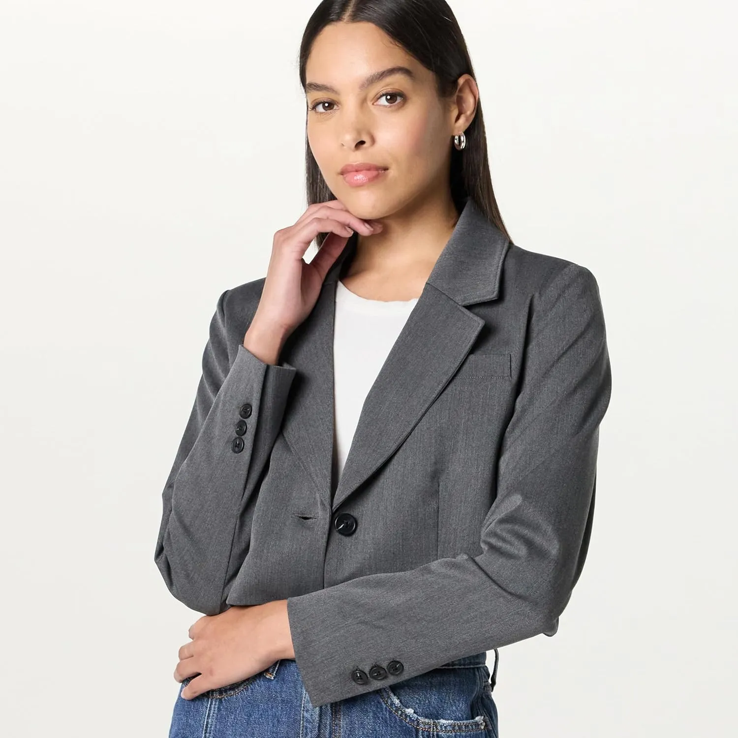 The Drop Women's Reims Cropped Blazer