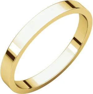 The Men's Jewelry Store (Unisex Jewelry) 14k Yellow Gold 2.5mm Plain Stacking Ring Size 11.5