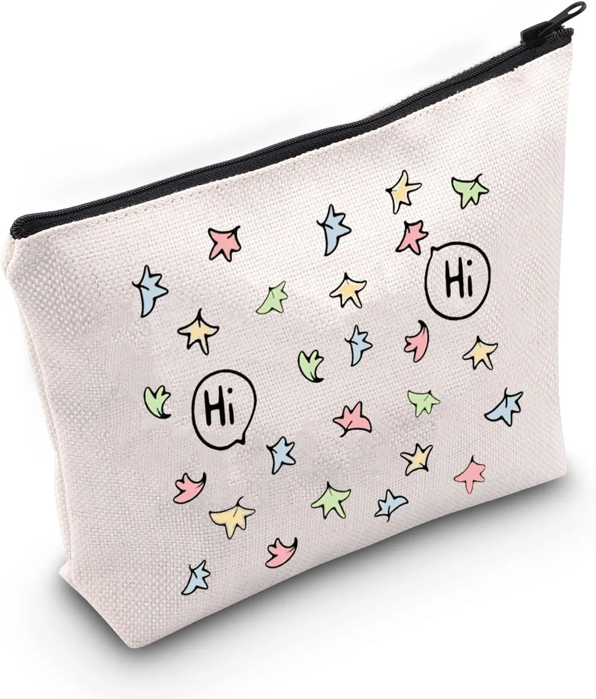 TOBGB Hi Hi Leaves Makeup Bag Spotify Inspired Gift BL Love Gift Comics Lover Gift TV Show Merchandise (Hi Hi)