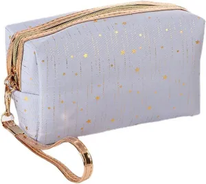 Toiletry Bag Cosmetic Bag Women Make Up Bags Pouch Wash Toiletry Bags Travel Ladies Makeup (Blue)