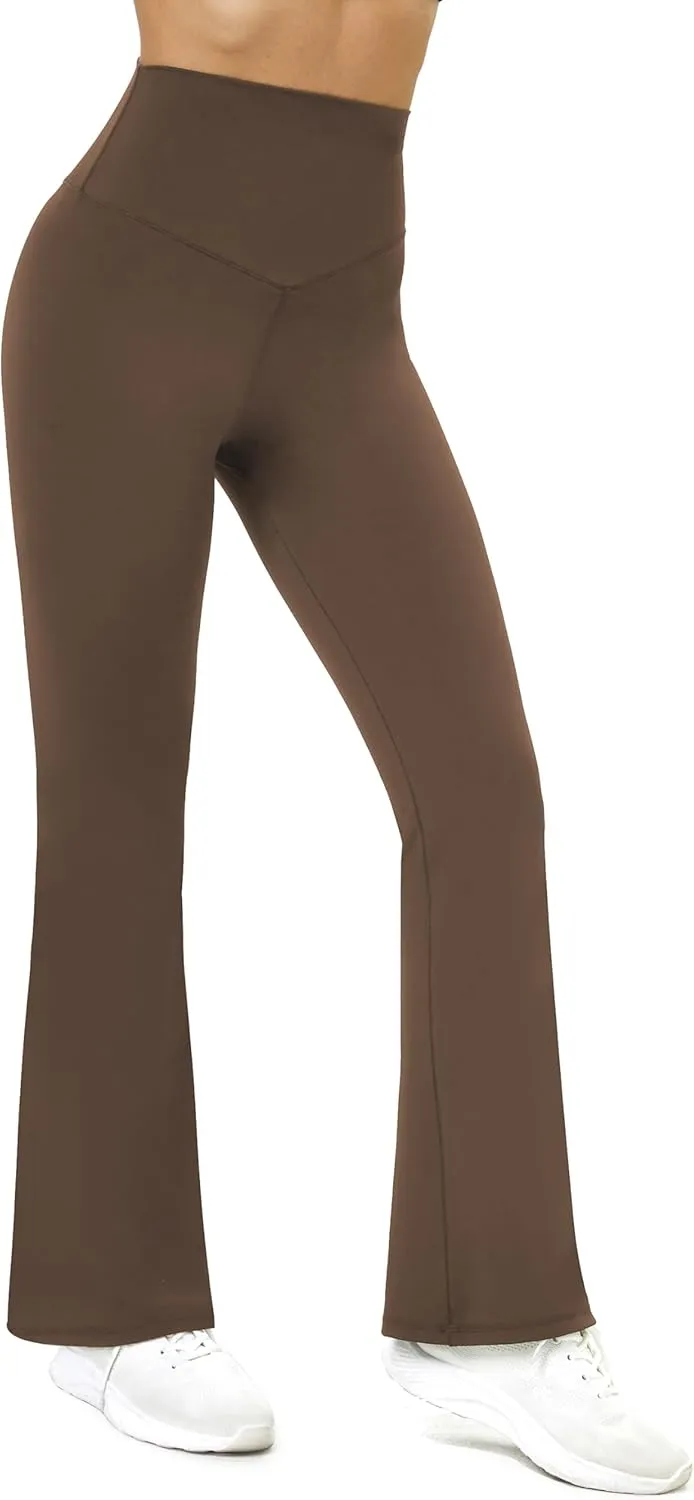TOPYOGAS Womens Flare Yoga Pants High Waist Bootcut Leggings with Tummy Control Workout Gym Leggings