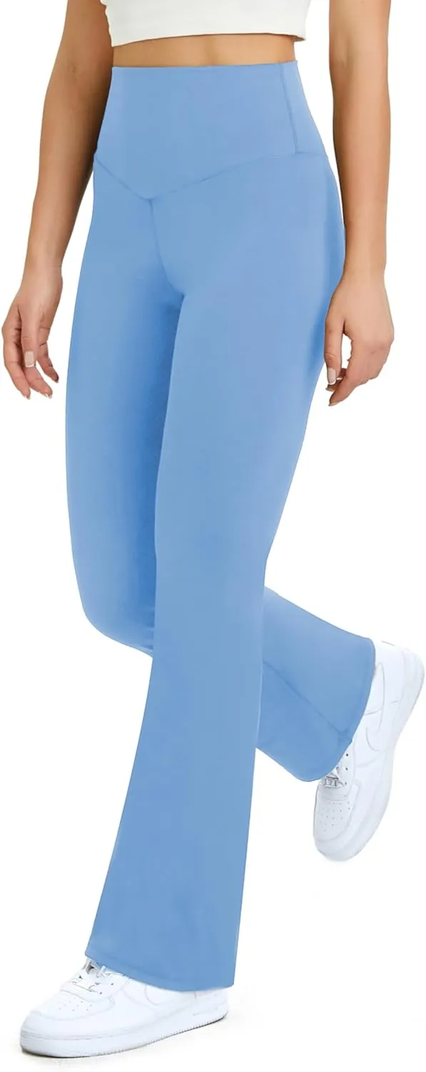 TOPYOGAS Womens Flare Yoga Pants High Waist Bootcut Leggings with Tummy Control Workout Gym Leggings
