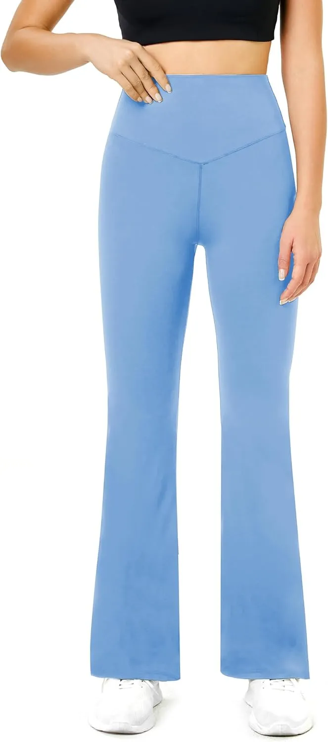 TOPYOGAS Womens Flare Yoga Pants High Waist Bootcut Leggings with Tummy Control Workout Gym Leggings