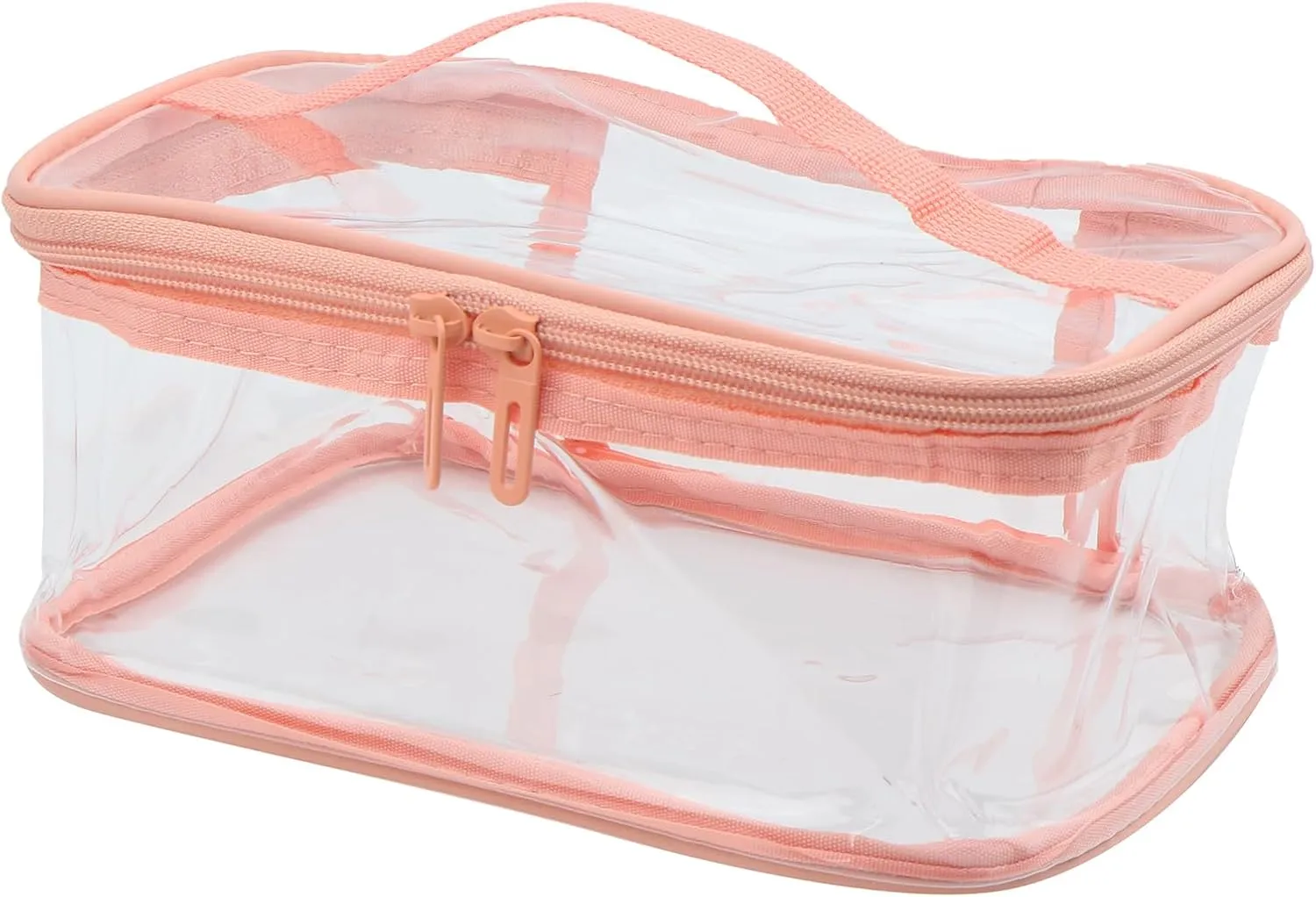 Transparent PVC Makeup Bag Portable Cosmetic Bag Travel Toiletry Pouch Waterproof Storage Home Wash Kit Case