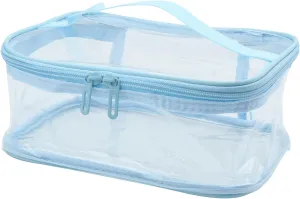 Transparent PVC Makeup Bag Portable Cosmetic Bag Travel Toiletry Pouch Waterproof Storage Home Wash Kit Case