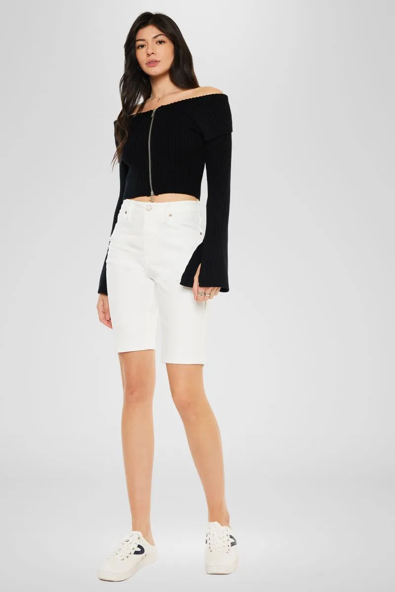 Trevora High Rise Bermuda Shorts