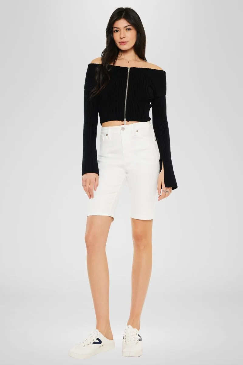 Trevora High Rise Bermuda Shorts