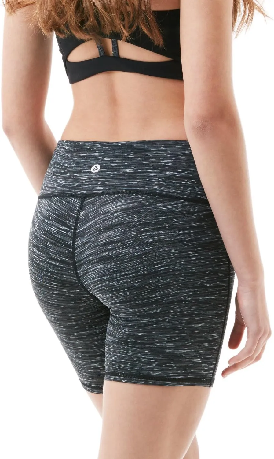TSLA Women's High Waisted Bike Shorts, Workout Running Yoga Shorts with Pocket, Athletic Stretch Exercise Shorts