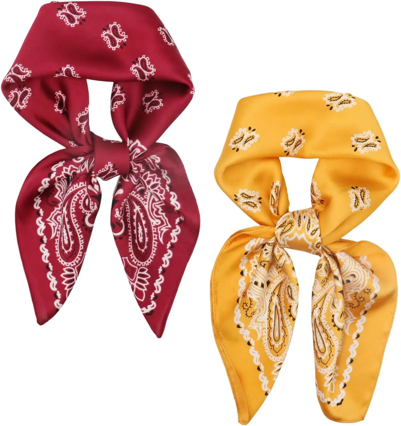 vimate Head Scarf for Women Hair 27'' Square Satin Silk Feeling Bnadana Neck Scarf Handbag Accessories Etc