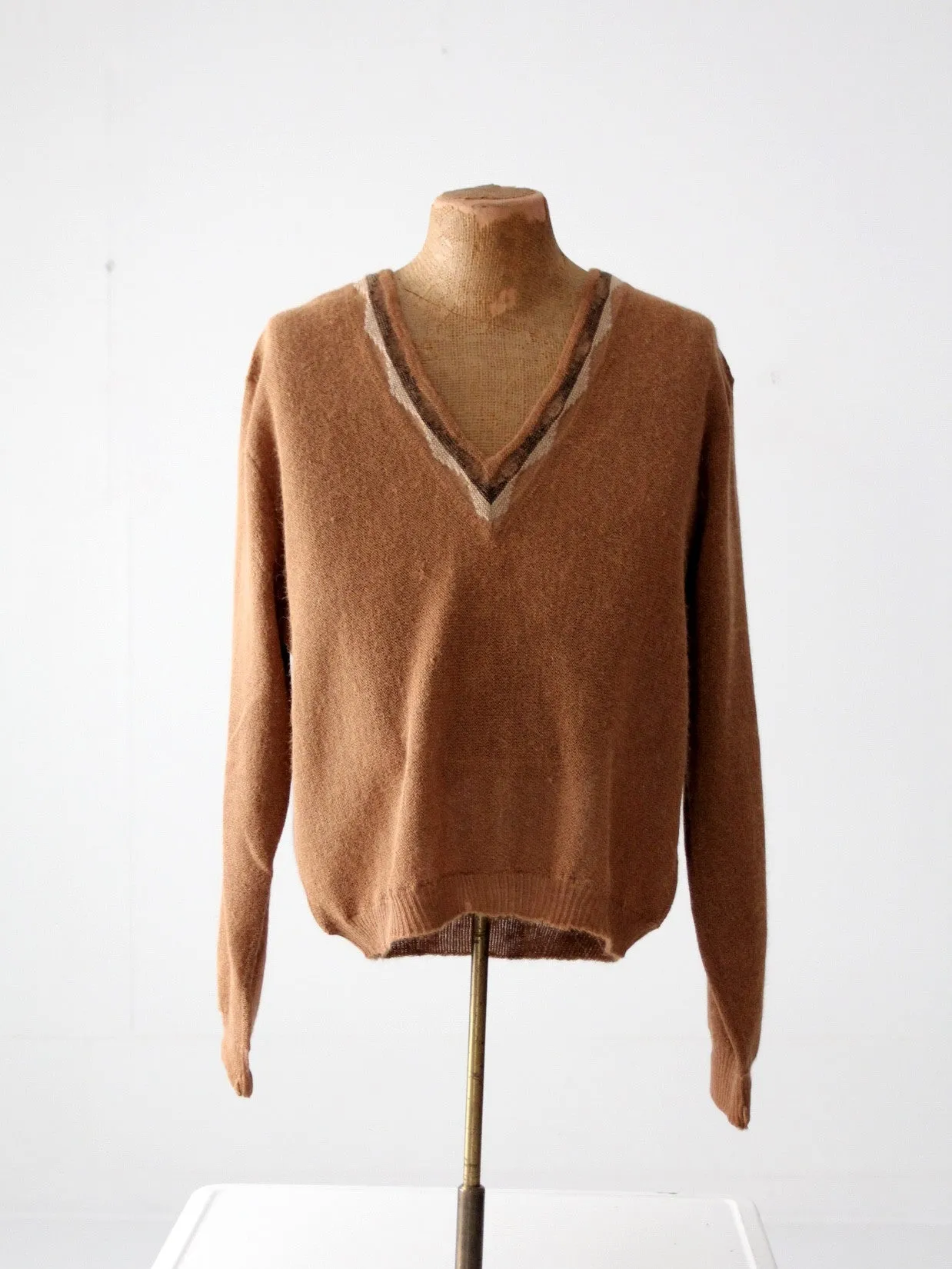 vintage 50s David Church alpaca sweater