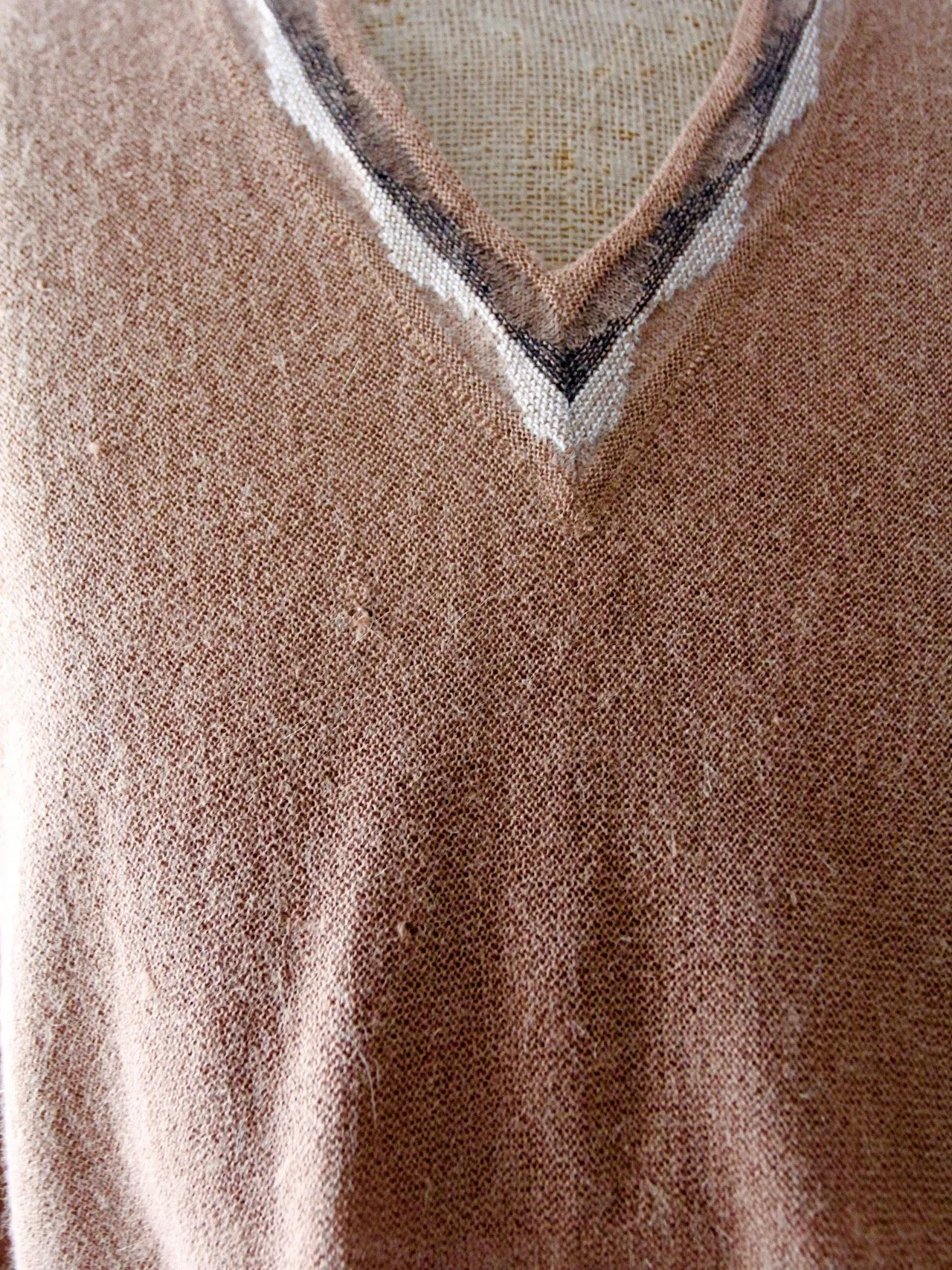 vintage 50s David Church alpaca sweater