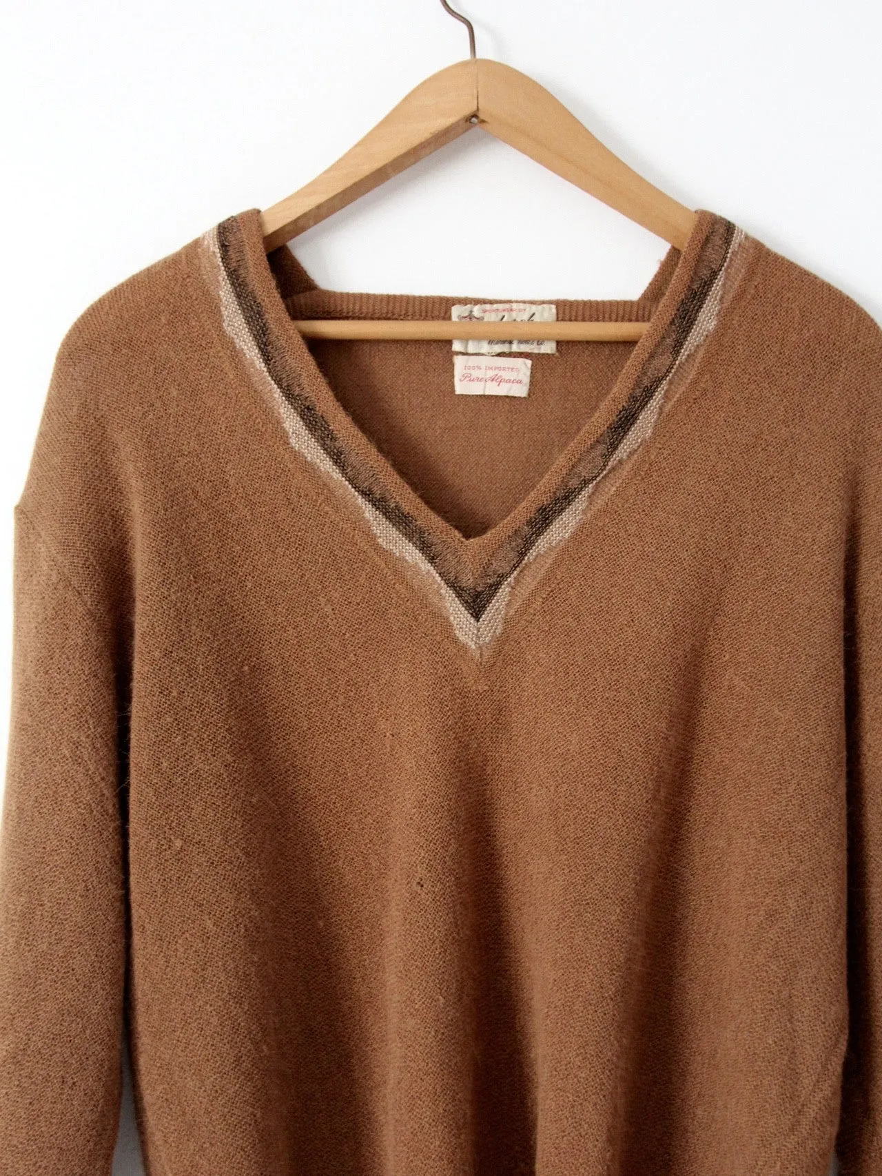 vintage 50s David Church alpaca sweater