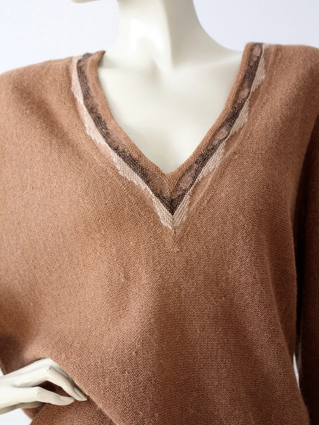 vintage 50s David Church alpaca sweater