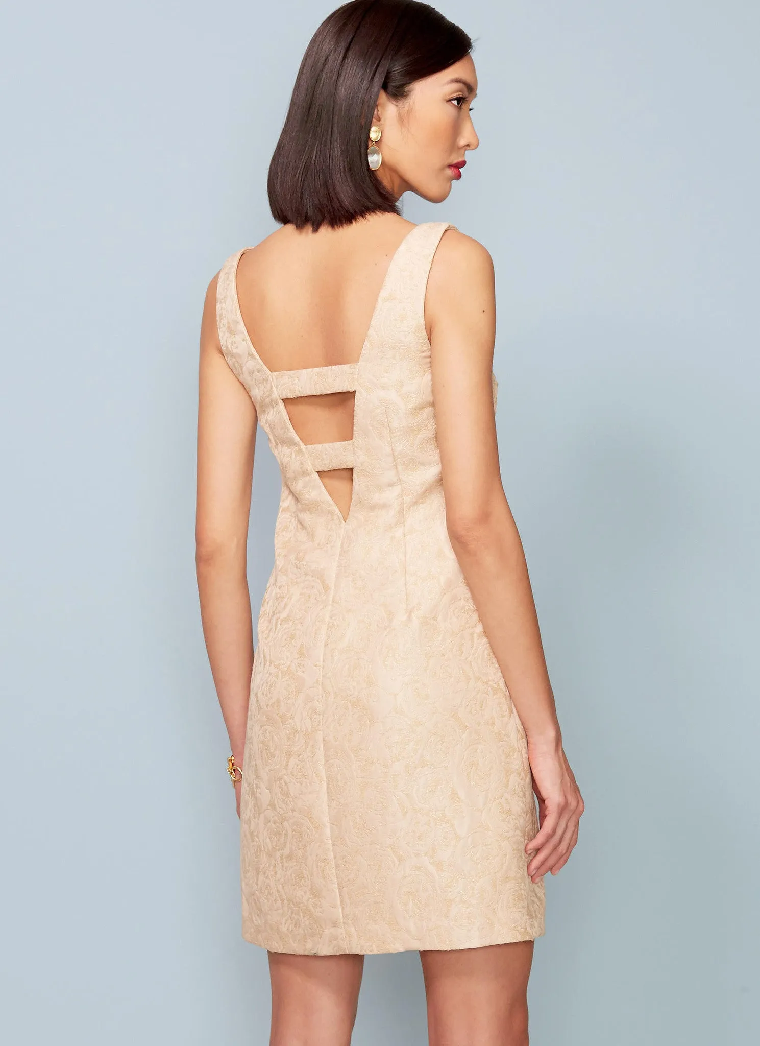 Vogue Pattern V1537 Misses' Princess Seam Jacket & V-Neck Dress with Straps