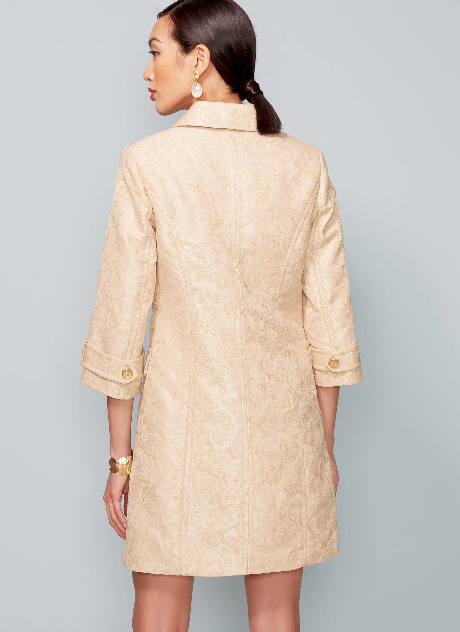 Vogue Pattern V1537 Misses' Princess Seam Jacket & V-Neck Dress with Straps